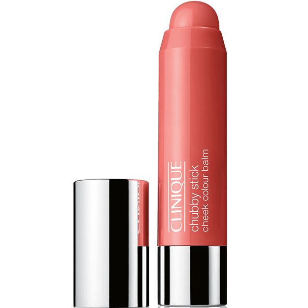 Clinique chubby stick cheek color balm on a white background