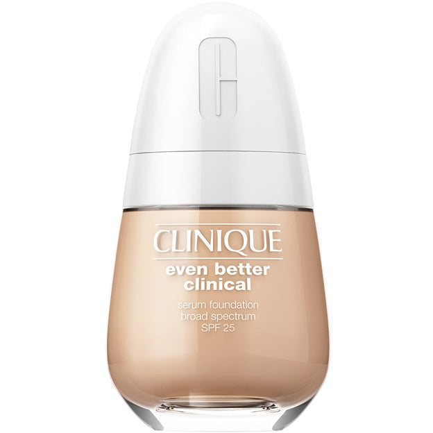 Clinique serum foundation bottle on a white background