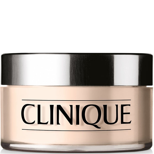 Clinique jar with a silver lid on a white background