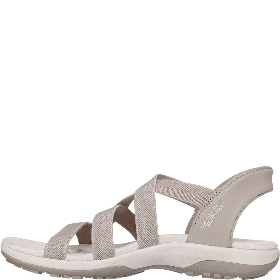 SKECHERS Womens Slip-ins: Reggae Slim - Stretch Flex - Taupe