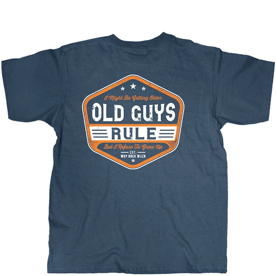 OLD GUYS RULE T-Shirt - Getting Older in Blue Dusk