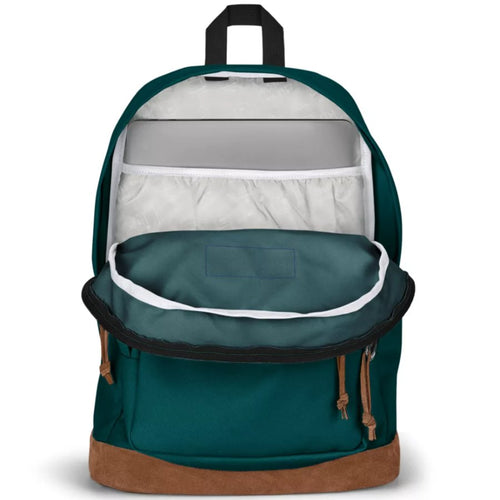 green and brown jansport backpack JANSPORT Right Pack Laptop Sleeve Backpack - Juniper