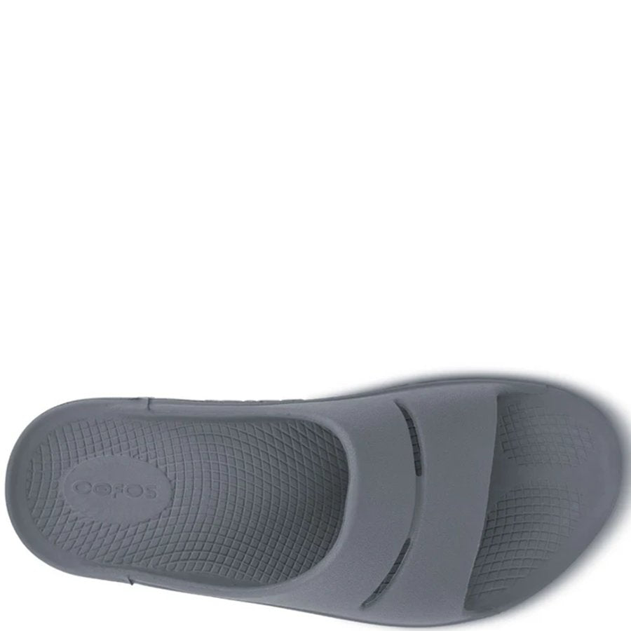 Gray sandal sole on a white background