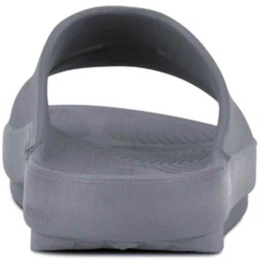 Gray slide sandal on a white background