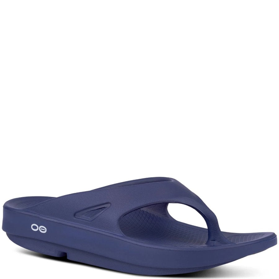 Blue sandal on a white background