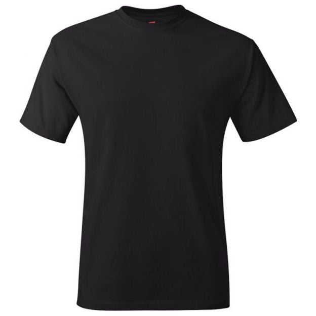 Hanes Authentic Cotton Short Sleeve T-Shirt - Black