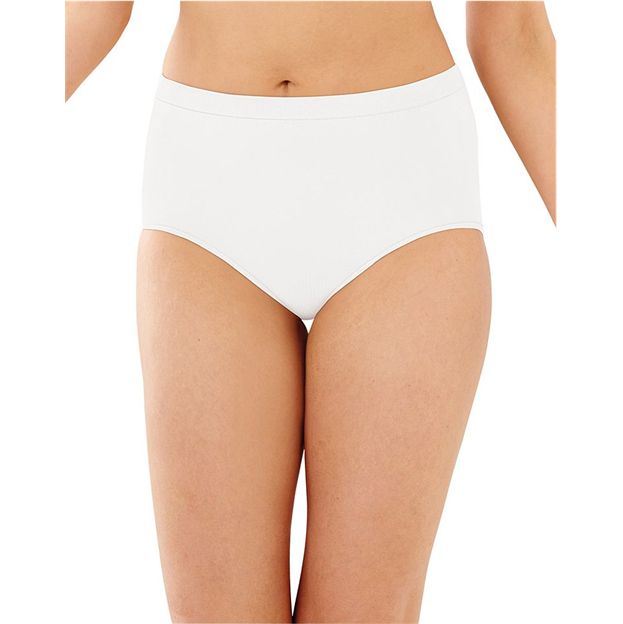White high-waisted underwear on a white background