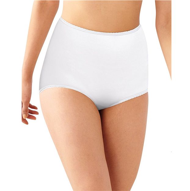 White high-waisted underwear on a white background
