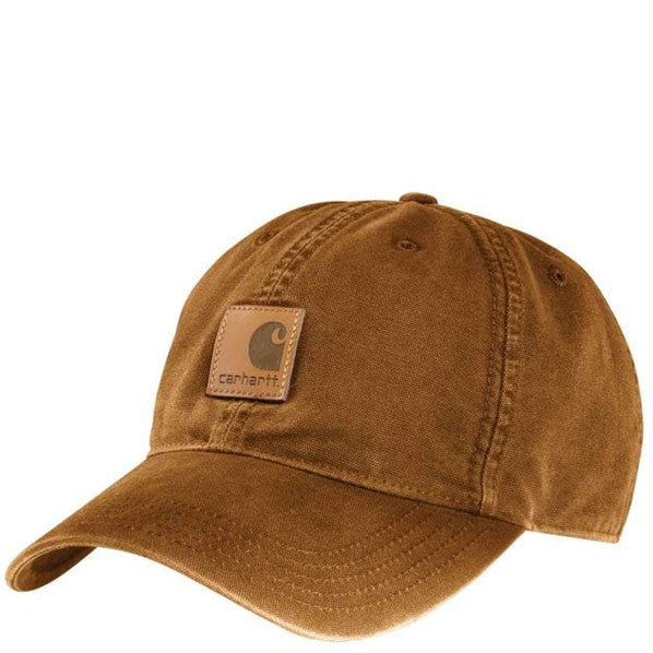 Brown cap with Carhartt logo on a white background