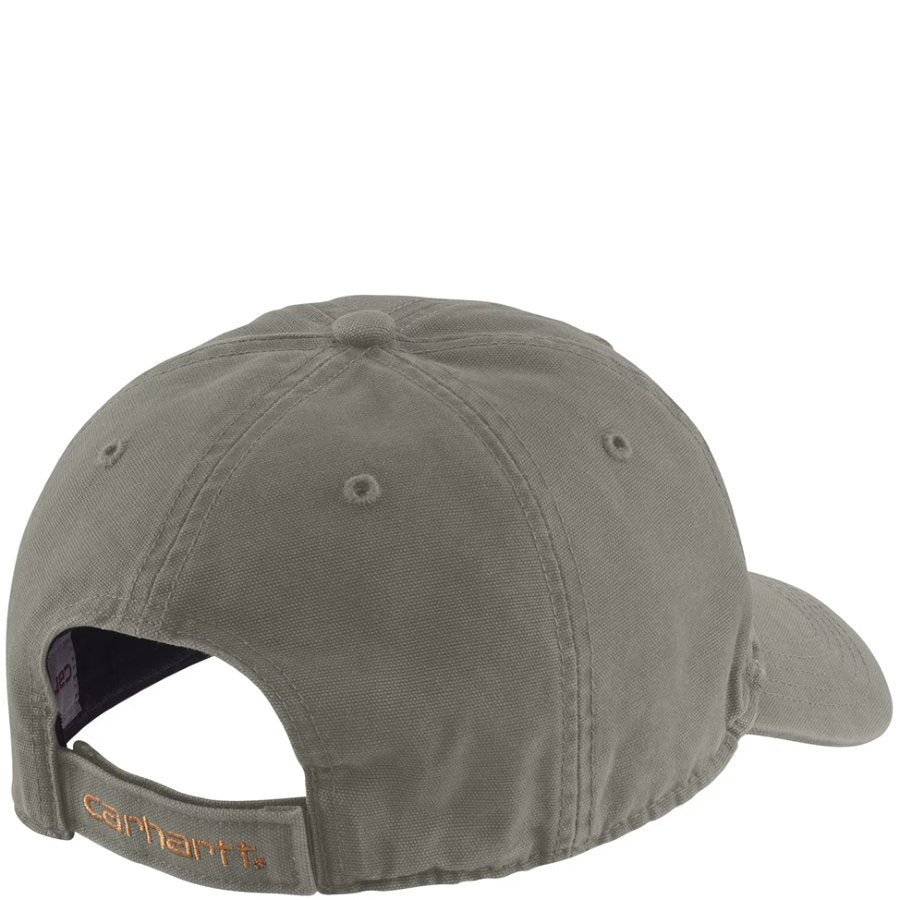 Gray cap with Carhartt logo on a white background