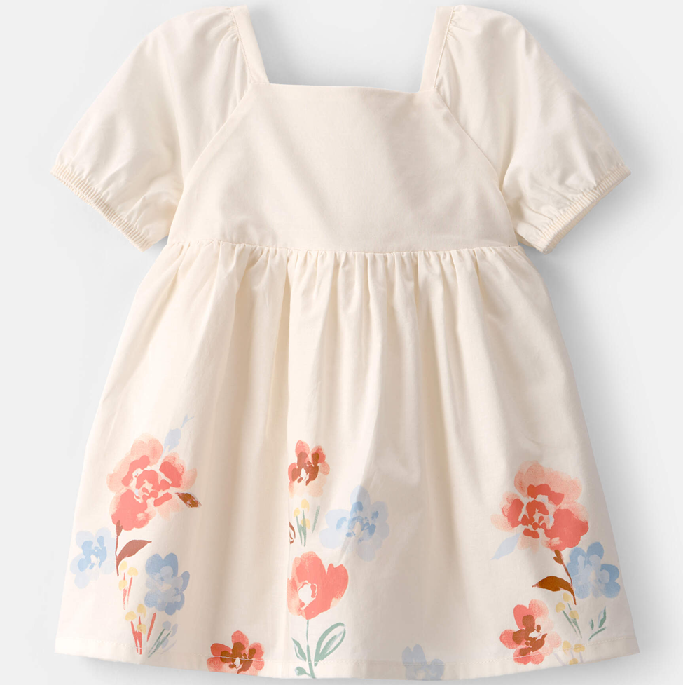 infant cream dress Baby Girl 1st Birthday Outfit | Cotton Cream Floral Dress | Pink ONE Embroidered Cake Smash Dress | Boho Tulle Tutu | First Birthday Gift