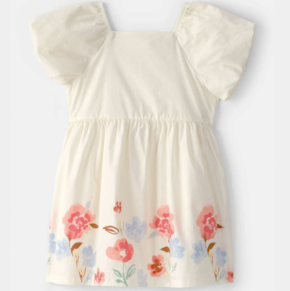 Toddler Girl CARTERS Floral Puffed Sleeve Dress 25% OFF MSRP – McCaulou's