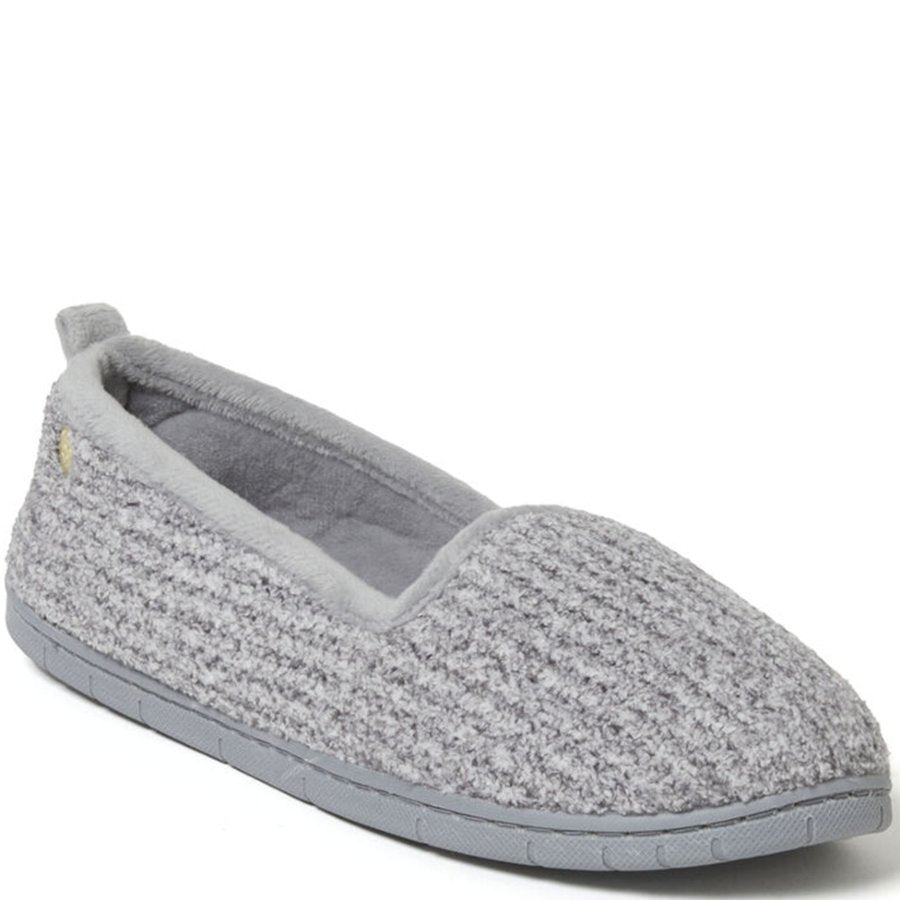 Gray slipper on a white background