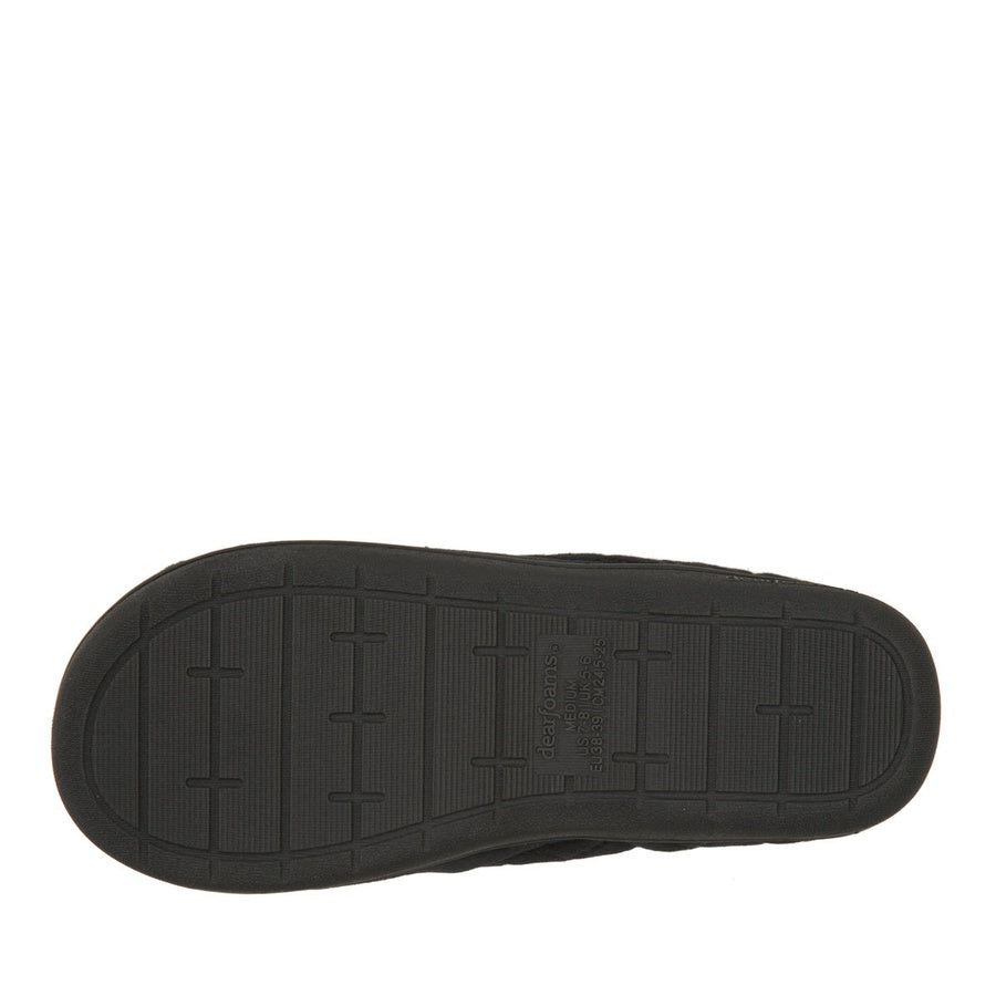 Black shoe sole on a white background