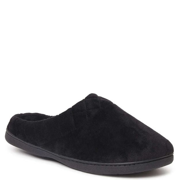 Black slipper on a white background