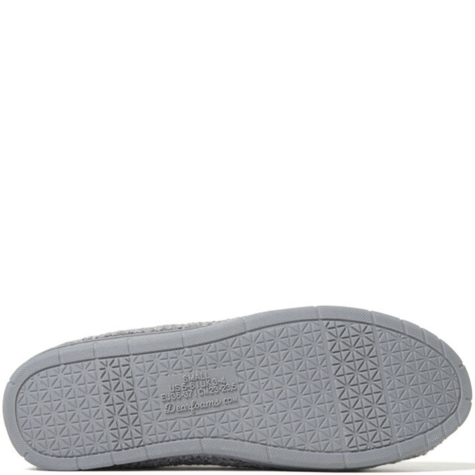 Gray sneaker sole with brand logo on a white background