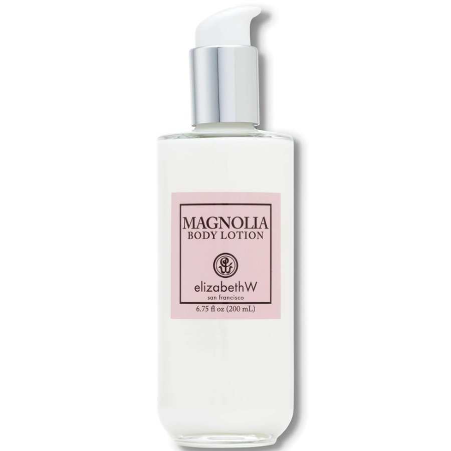 Elizabeth W Magnolia Body Lotion bottle on a white background
