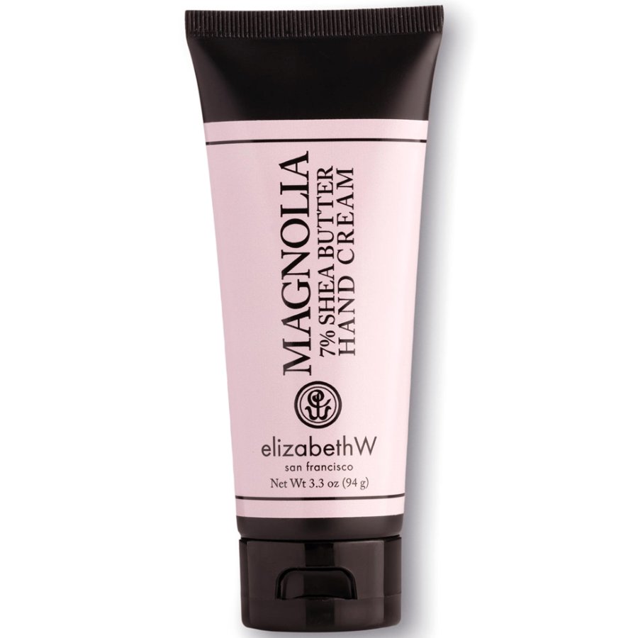 Tube of Magnolia 7% Shea Butter Hand Cream by Elizabeth W on a white background