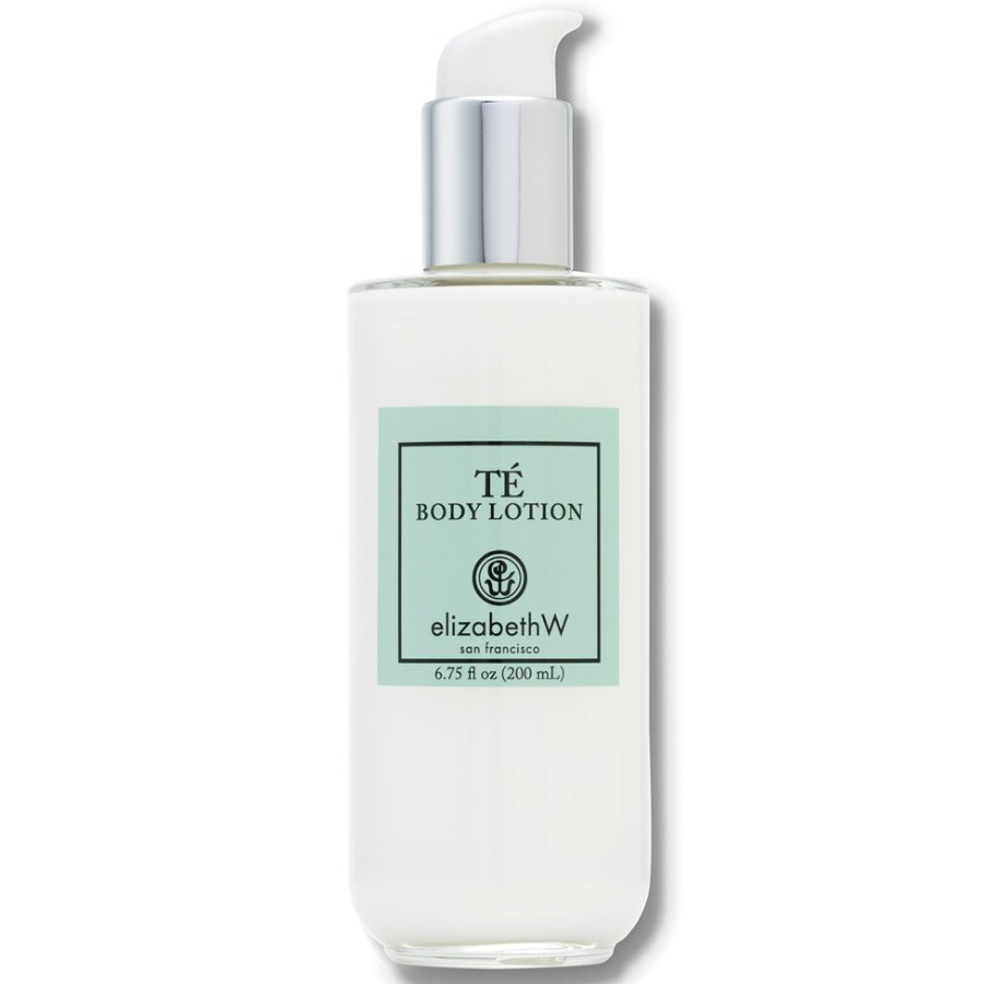 Bottle of Té Body Lotion by Elizabeth W on a white background