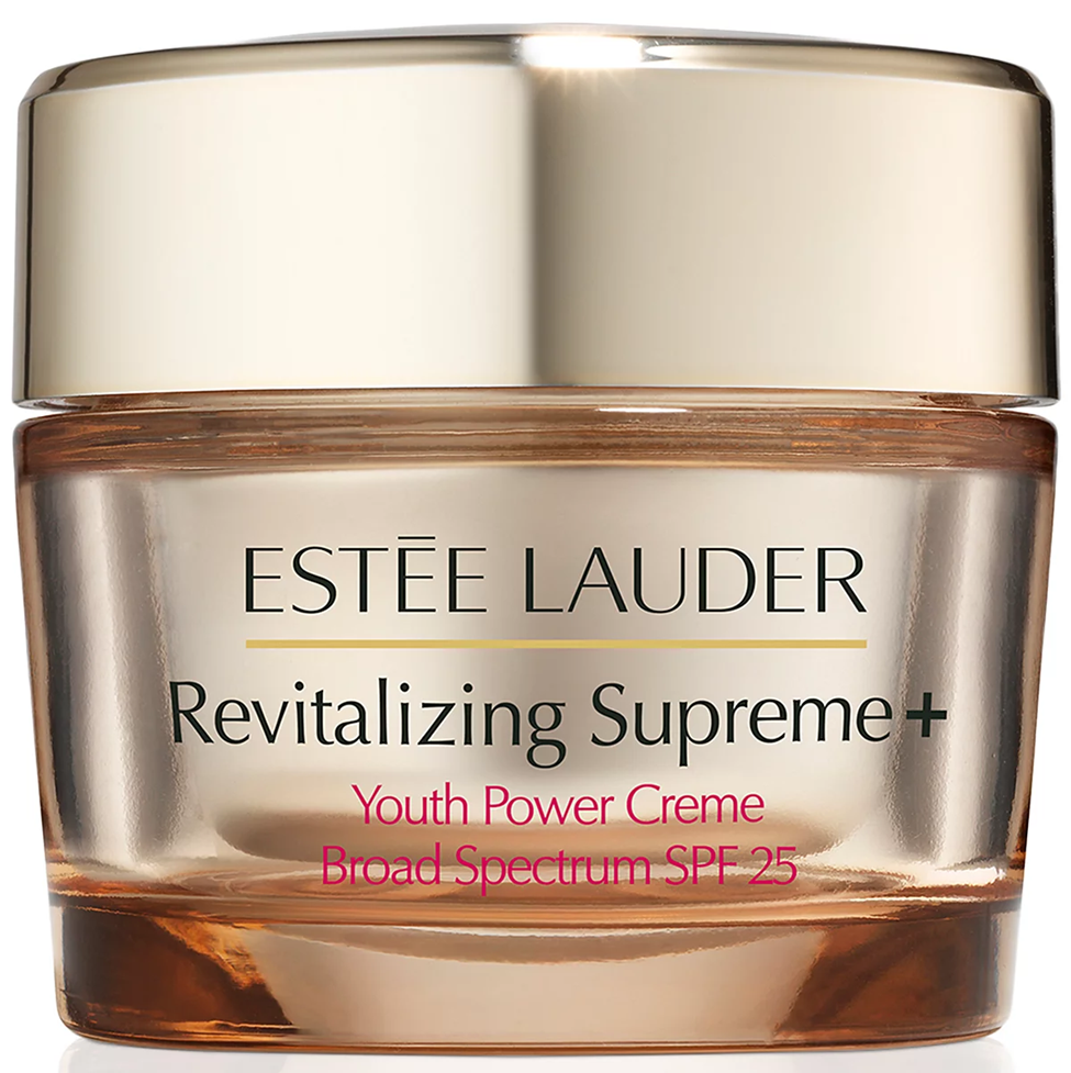 Estée Lauder Revitalizing Supreme+ Youth Power Creme jar on a white background