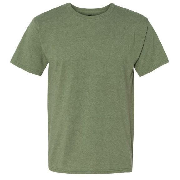 Green t-shirt on a white background