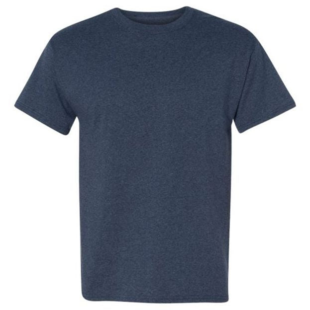 Plain blue t-shirt on a white background