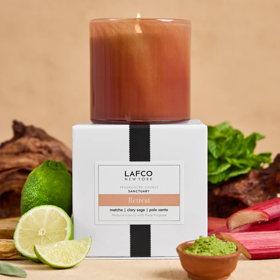 LAFCO Hand Blown Glass Candle 15.5 oz -  Retreat