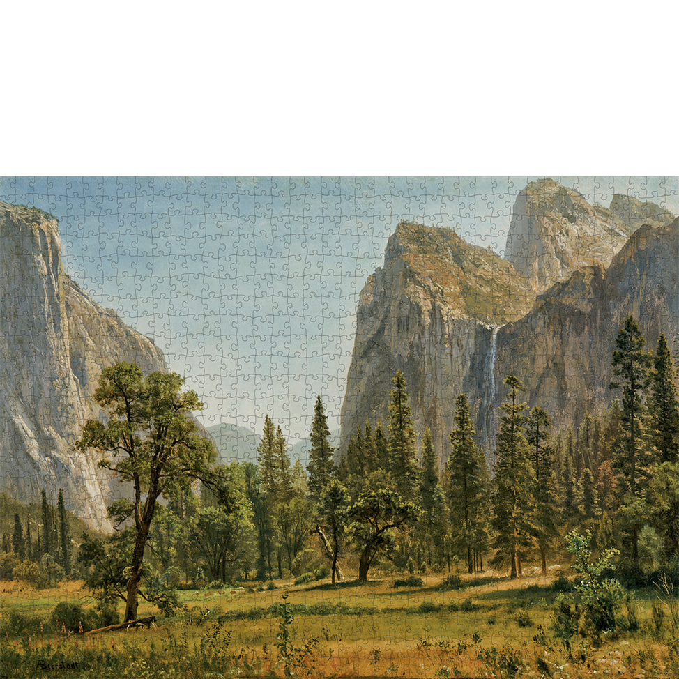 Scenic landscape with mountains, trees, and a clear sky
