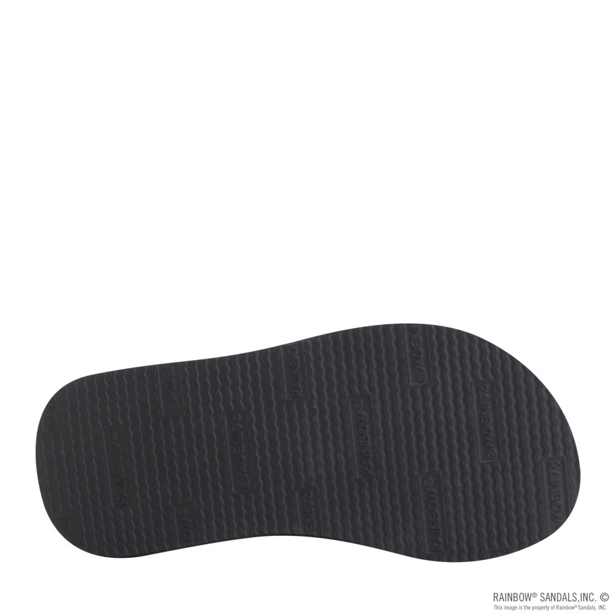 Black shoe sole on a white background