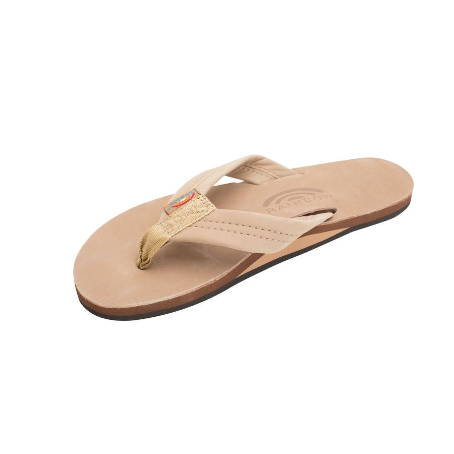 Beige sandal on a white background