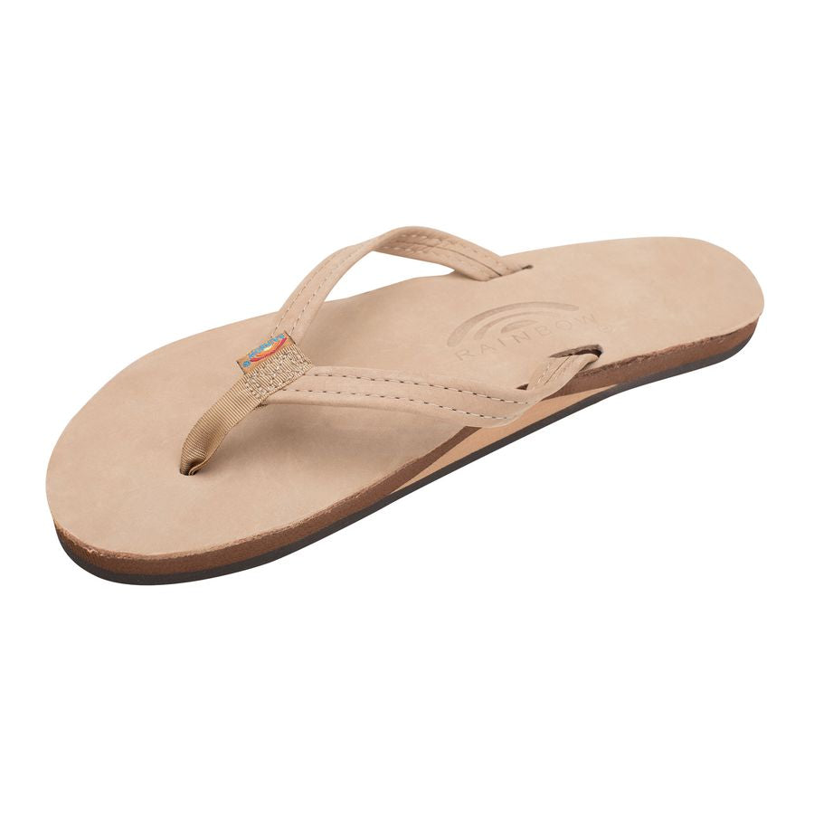 Beige sandal on a white background