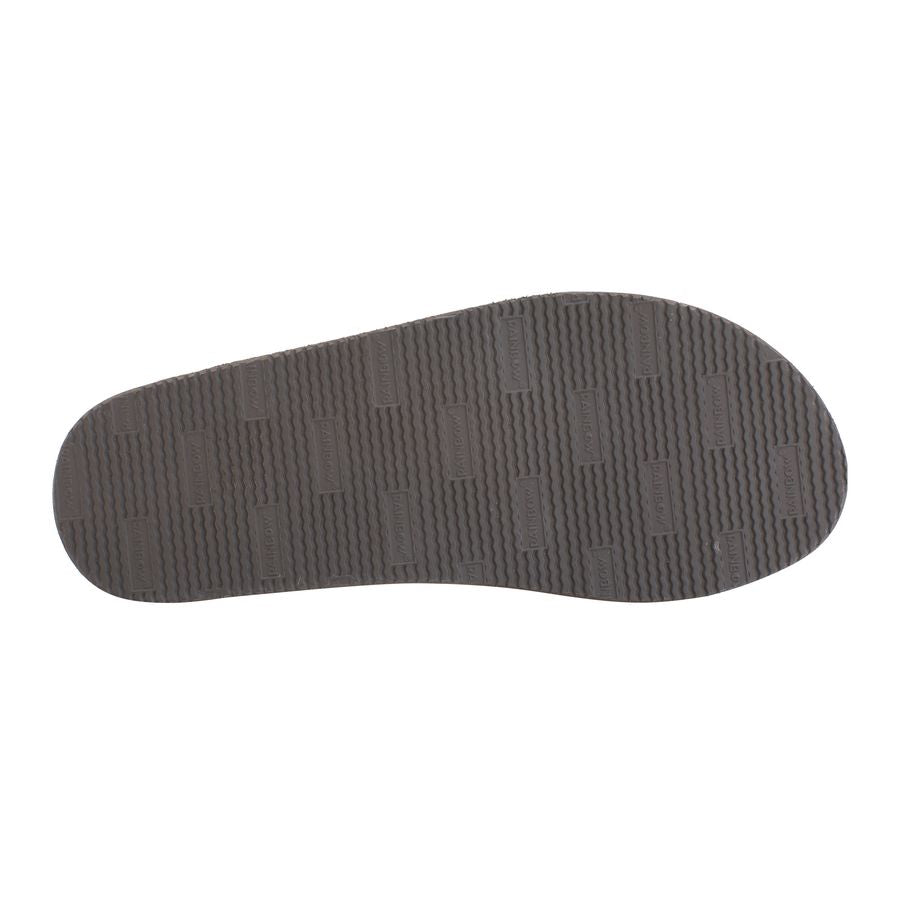Dark gray shoe sole on a white background