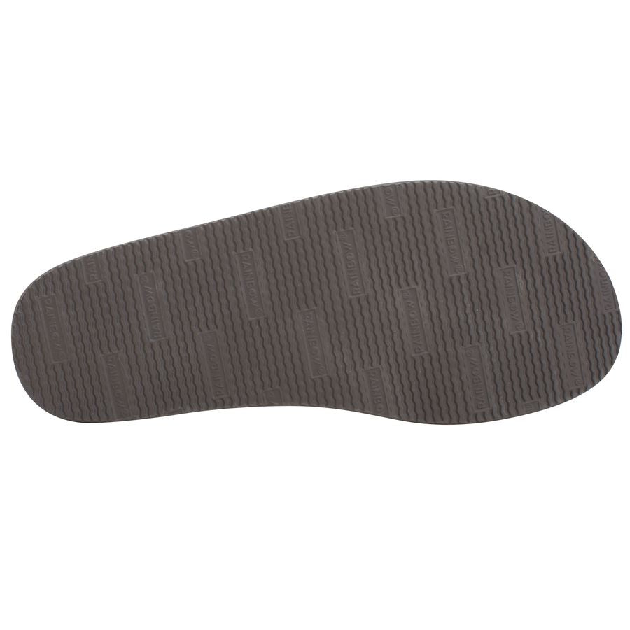 Dark gray shoe sole on a white background