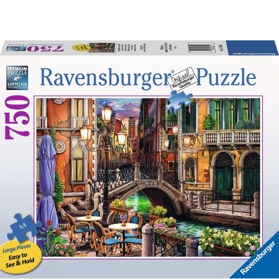Ravensburger puzzle box with a scenic Italian town design.