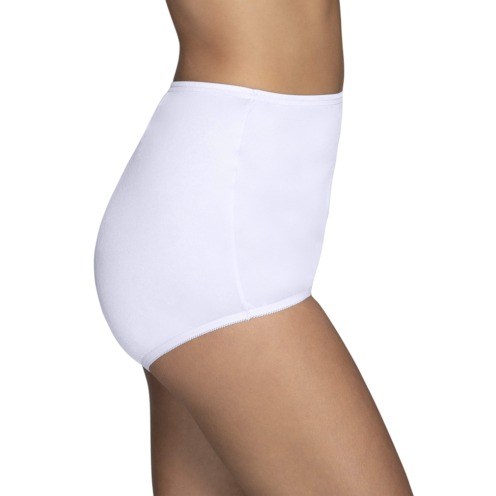 White high-waisted underwear on a white background