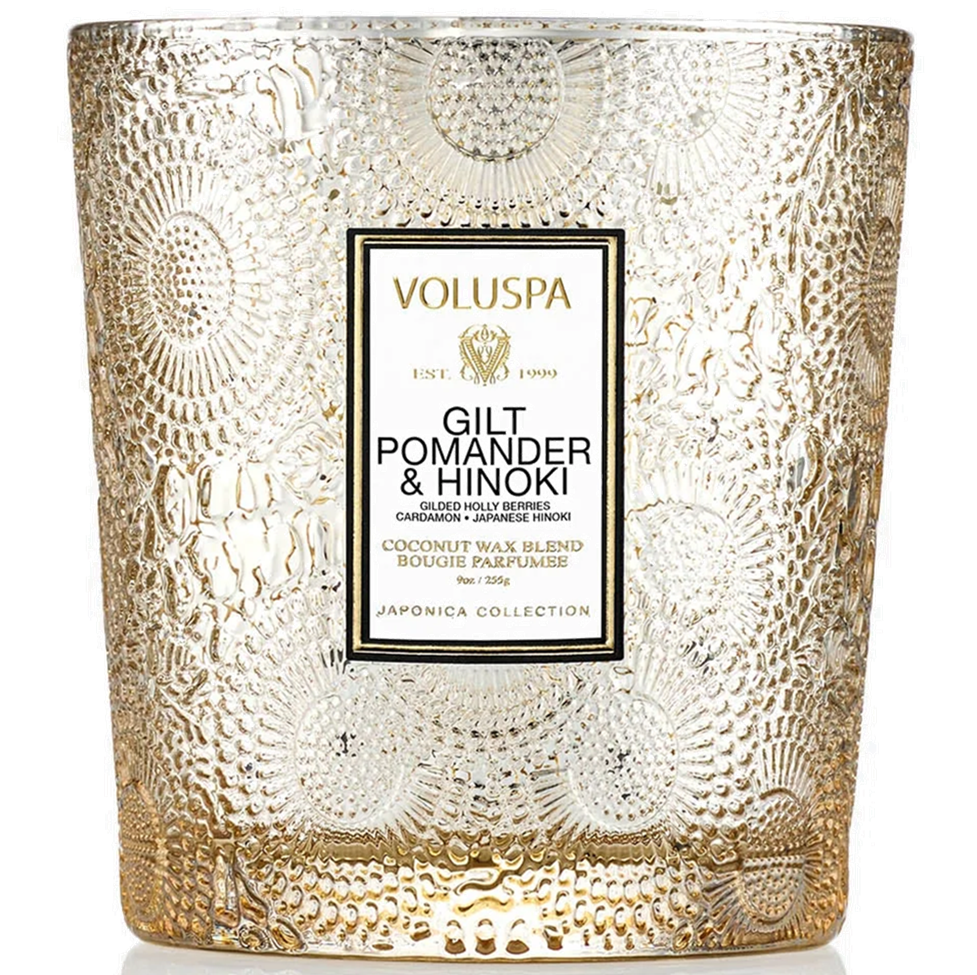 VOLUSPA Gilt Pomander & Hinoki Mini Tin
