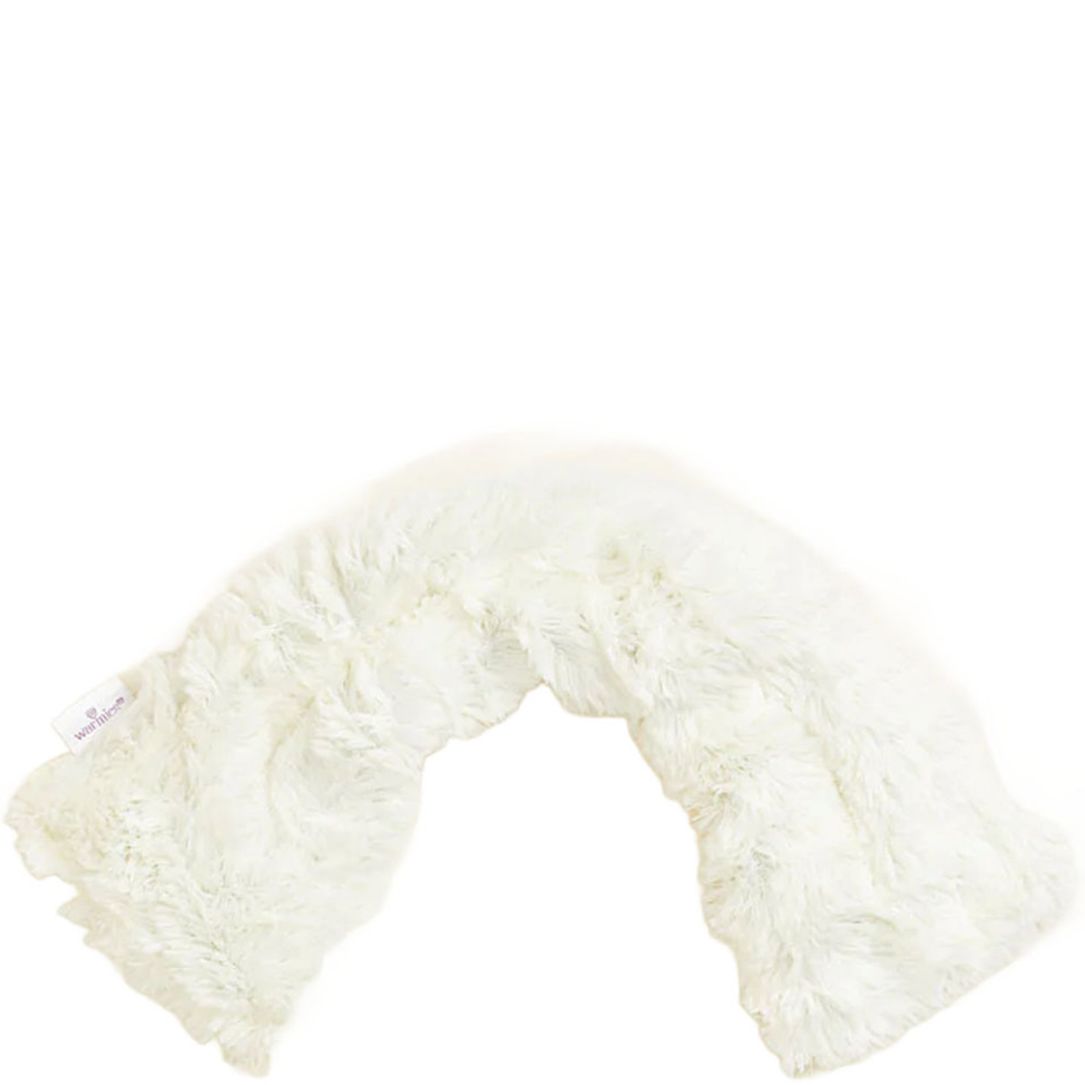 White fluffy pillow on a white background