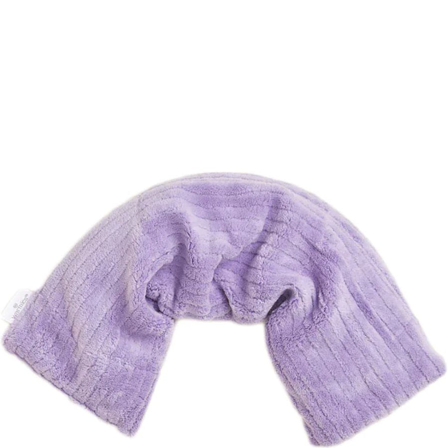 Purple towel on a white background