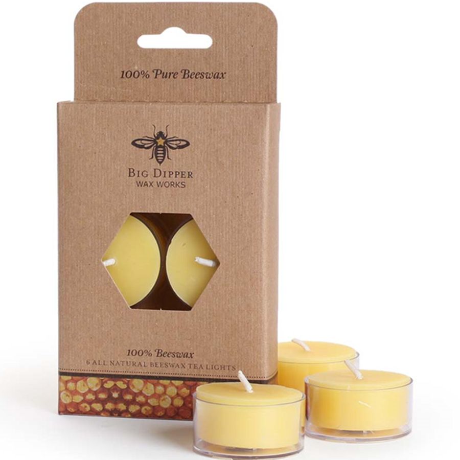 Beeswax Tealights - Box of 6