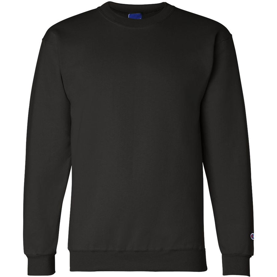 Black sweatshirt on a white background