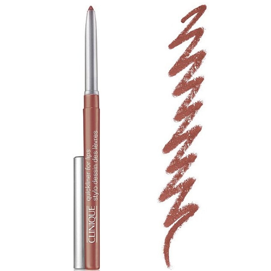 Clinique lip liner with a swatch on a white background