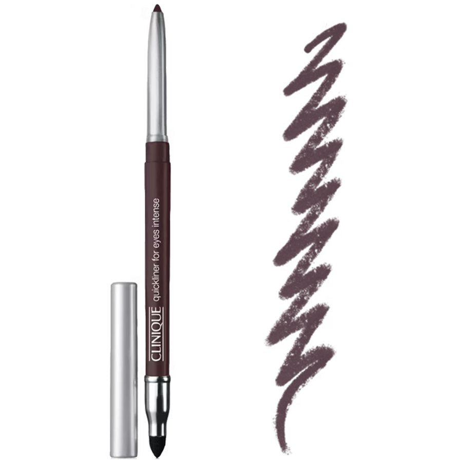 Eyeliner pencil with a wavy line on a white background