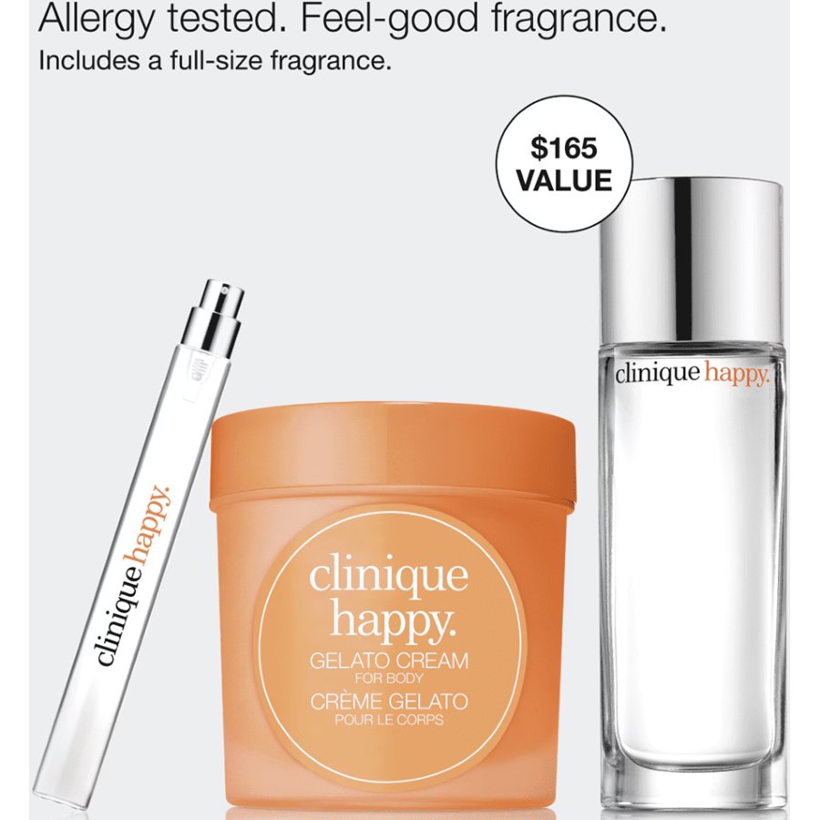 CLINIQUE 3-Pc Gift Set - Happy Treats & Body Lotion