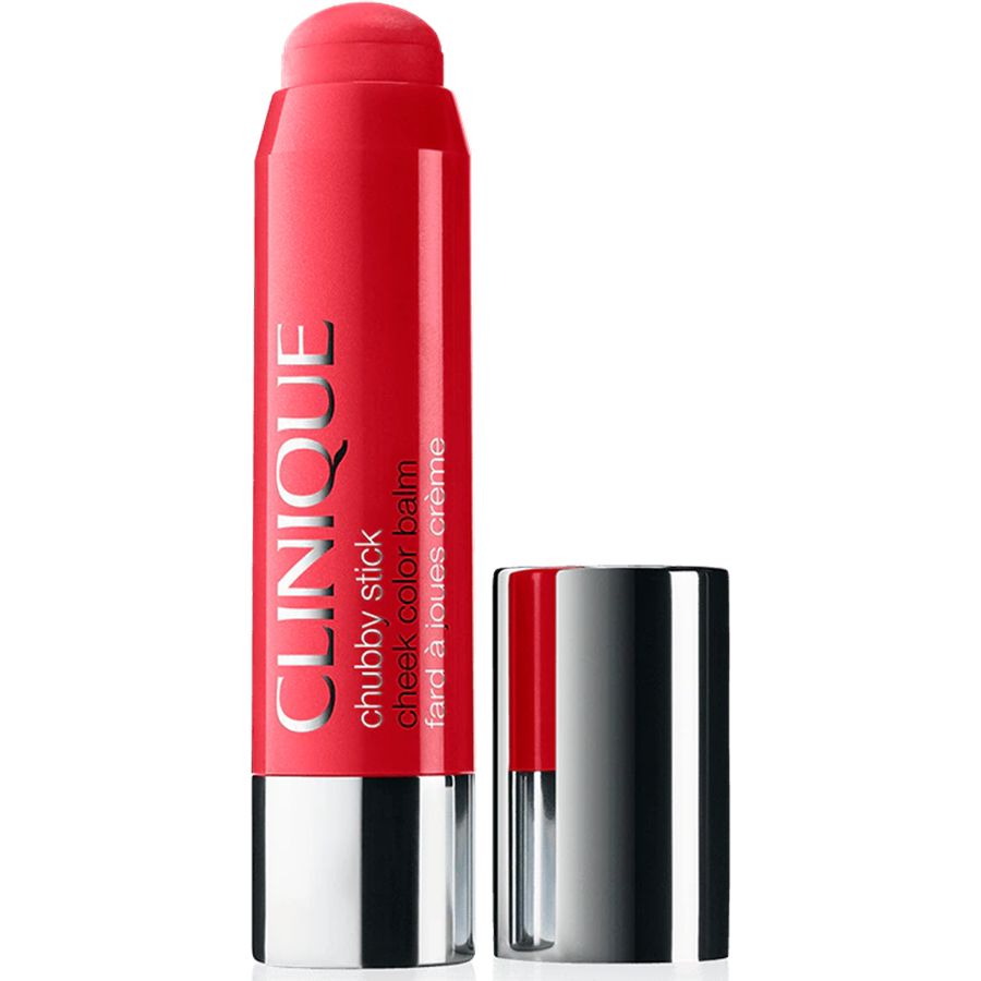 Clinique chubby stick cheek color balm on a white background