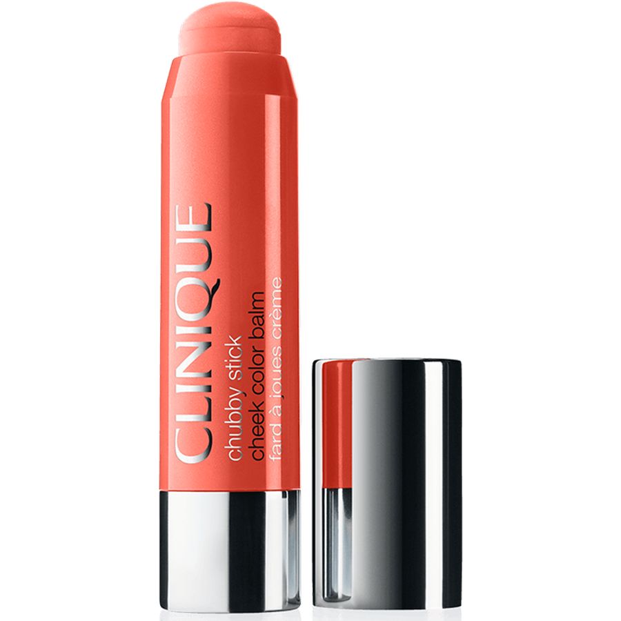 Clinique chubby stick cheek color balm on a white background