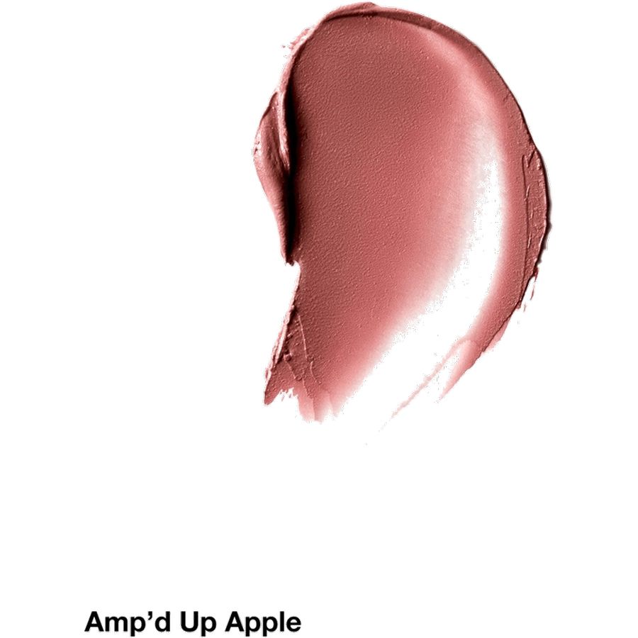 Close-up of a swatch of Amp'd Up Apple on a white background