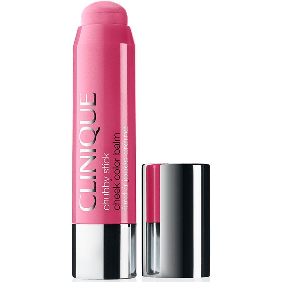 Clinique chubby stick cheek color balm on a white background