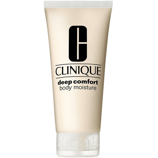 Clinique deep comfort body moisture tube on a white background
