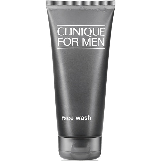 Clinique for Men face wash tube on a white background