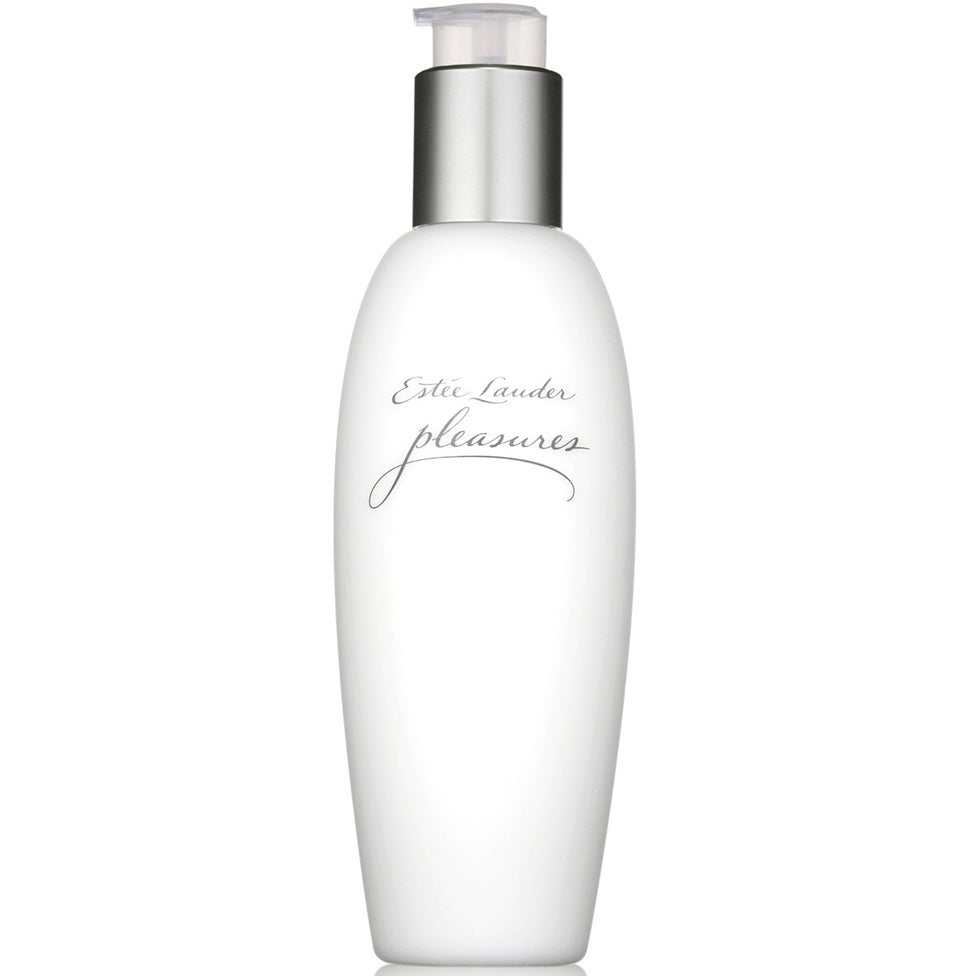 Estee Lauder Pleasures bottle on a white background
